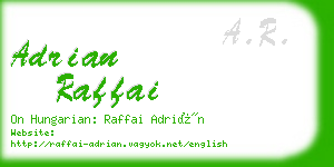 adrian raffai business card